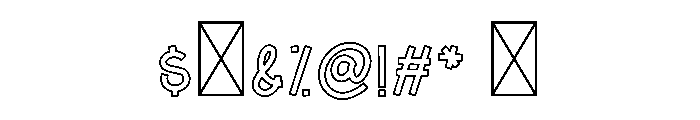 Snack Popcorn Font OTHER CHARS