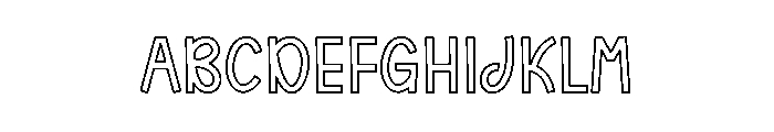 Snack Popcorn Font UPPERCASE