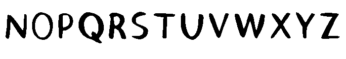 Snack Time Regular Font LOWERCASE