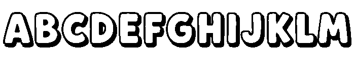 Snack Time Font UPPERCASE