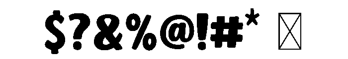 Snackaroo Font OTHER CHARS