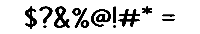 Snacksy Font OTHER CHARS