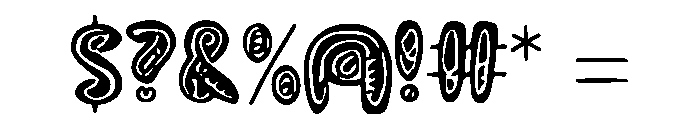 Snaggletooth Font OTHER CHARS