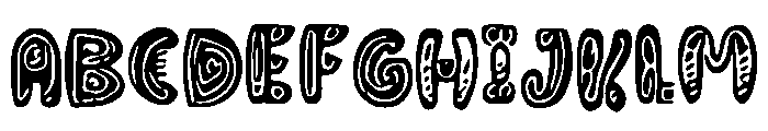 Snaggletooth Font UPPERCASE
