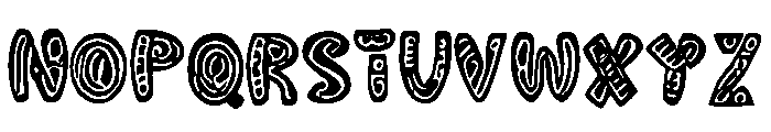Snaggletooth Font UPPERCASE