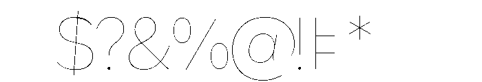 Snapdragon Thin Font OTHER CHARS