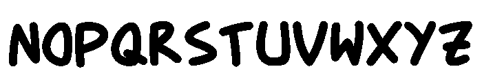 Snappy Bounce Regular Font UPPERCASE