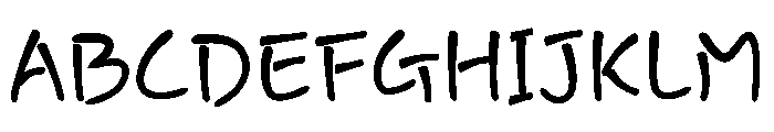 Snappy Cute Font UPPERCASE