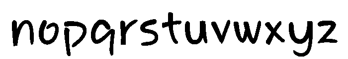 Snappy Cute Font LOWERCASE