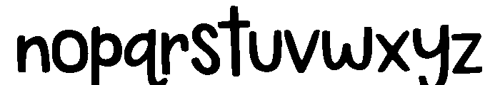 Snappy Note Script Font LOWERCASE