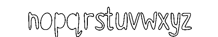 Snappy Sketch Medium Font LOWERCASE