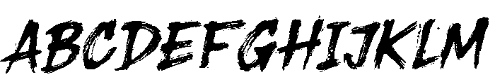 Snare Bristle Font UPPERCASE