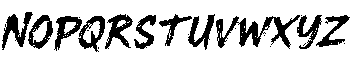 Snare Bristle Font UPPERCASE