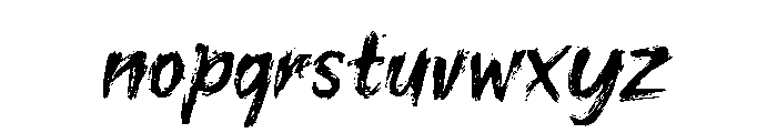 Snare Bristle Font LOWERCASE