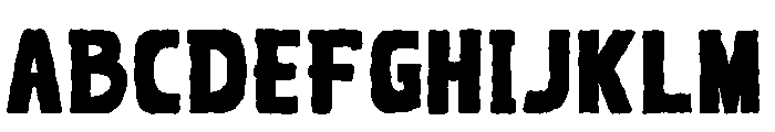 Snarl Rough Font UPPERCASE