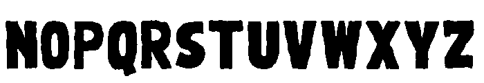 Snarl Rough Font UPPERCASE