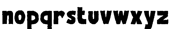 Snarl Rough Font LOWERCASE