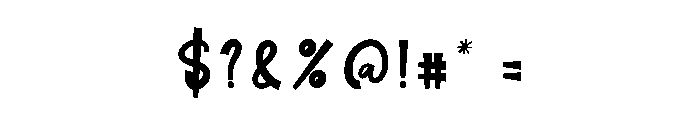 Sneaky Peaky Font OTHER CHARS