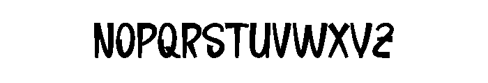Sneaky Peaky Font UPPERCASE