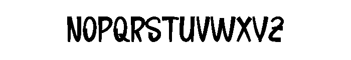 Sneaky Peaky Font LOWERCASE