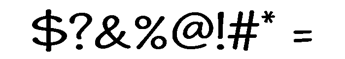 Snibby Regular Font OTHER CHARS