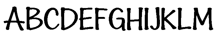Snibby Regular Font UPPERCASE