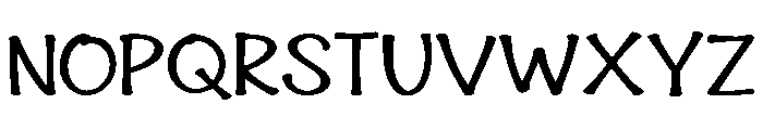 Snibby Regular Font UPPERCASE
