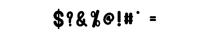 Snoopy Hooked Font OTHER CHARS