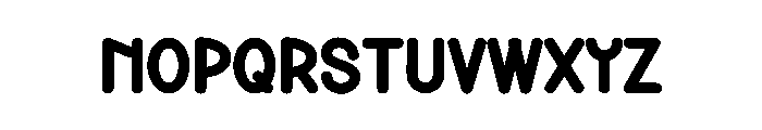 Snoopy Hooked Font UPPERCASE