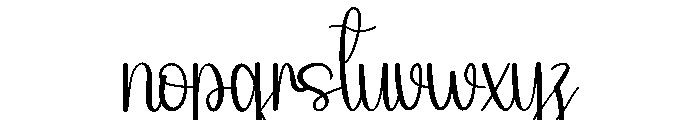 Snow Blanket Font LOWERCASE
