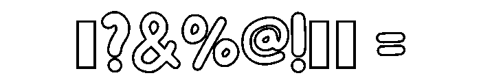 Snow Cartoon Regular Font OTHER CHARS
