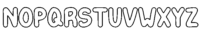 Snow Cartoon Regular Font UPPERCASE