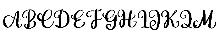 Snow Christmas Script Font UPPERCASE