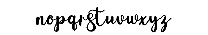 Snow Christmas Script Font LOWERCASE