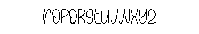 Snow Every Day Font LOWERCASE