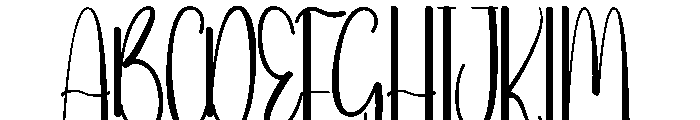 Snow Friday Font UPPERCASE