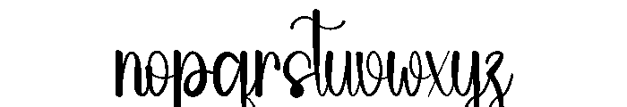 Snow Friday Font LOWERCASE