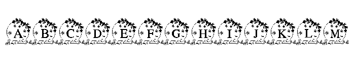 Snow Globe Christmas Font UPPERCASE