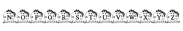Snow Globe Christmas Font UPPERCASE