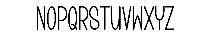 Snow January Font UPPERCASE