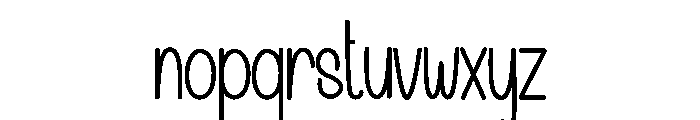 Snow January Font LOWERCASE