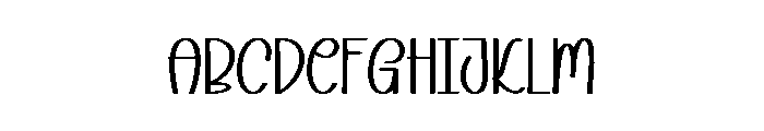 Snow Notes Font UPPERCASE