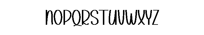 Snow Notes Font LOWERCASE