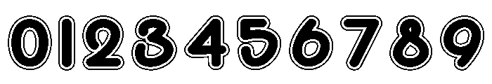 Snow Outline Font OTHER CHARS