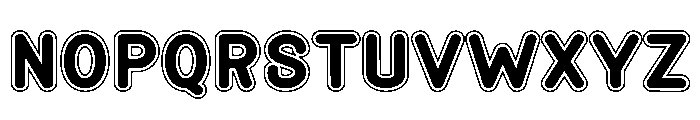 Snow Outline Font UPPERCASE