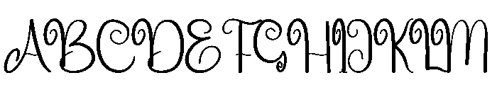Snow Princess Font UPPERCASE