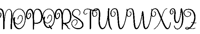 Snow Princess Font UPPERCASE