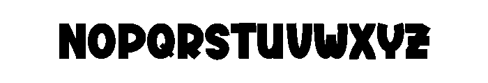 Snow Thick Font LOWERCASE