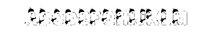 SnowFont Font UPPERCASE