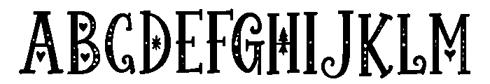 Snowalora Font UPPERCASE